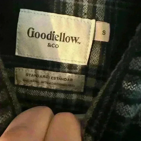 Goodfellow Co Buffalo Plaid Flannel Button down Small - Picture 2 of 4